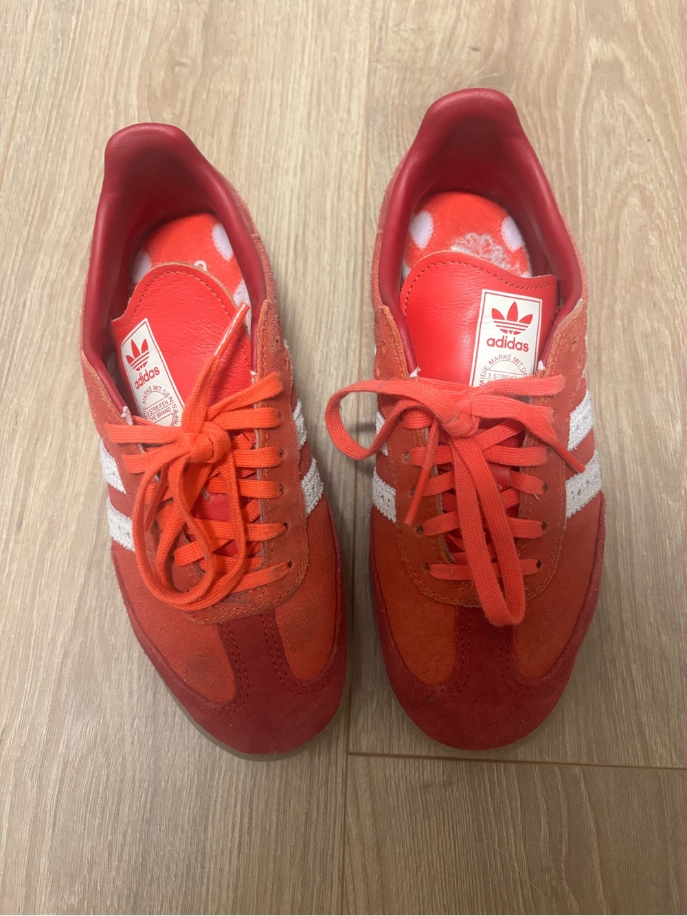 adidas Red Retro Samba Sneakers
